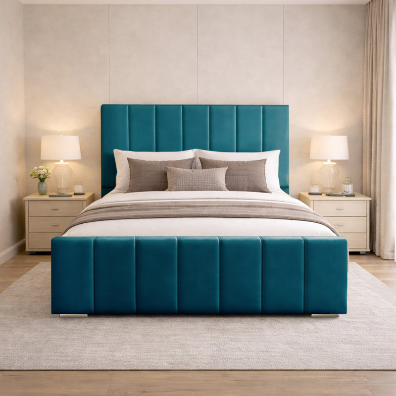 Connell Upholstered Bed Frame, Mallard, Super King (6')