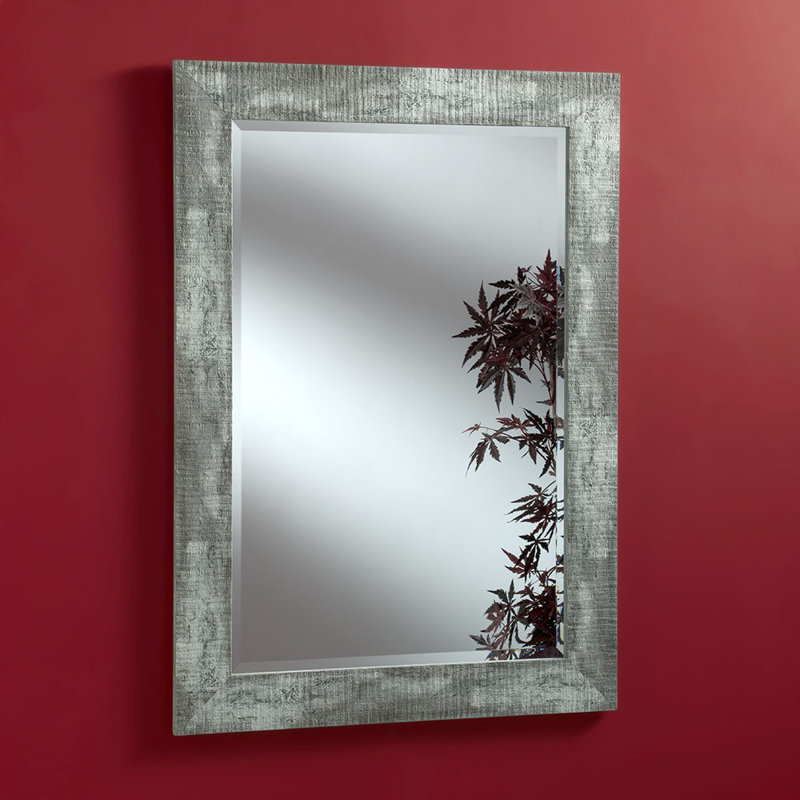 Palladino Flat Wall Mirror, 169cm H x 77cm W, Distressed Wood