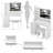 Large Vanity Table With LED Mirror And Stool, 3-Color Lighting Modes, Multi-Layer Storage Dresser Cabinet-322851434