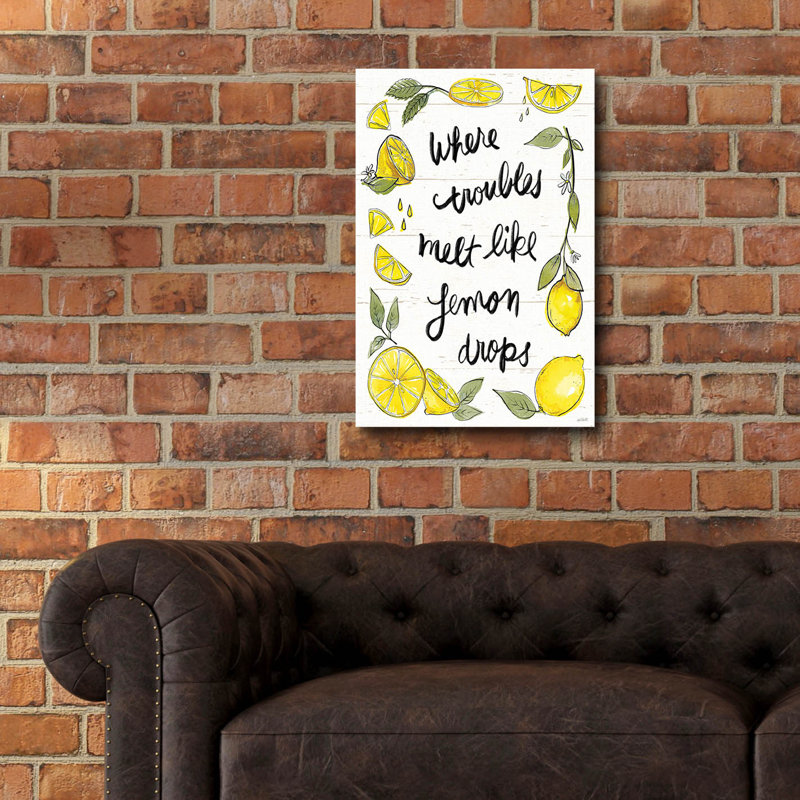 «Lemonade Stand 9» par Anne Tavoletti, art mural en verre acrylique, 12 po x 16 po, H 24 po x l 16 po x P 0,2 po
