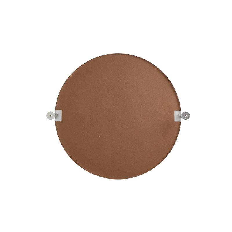Belfield Metal Wall Mirror, Silver, 30" x 30"