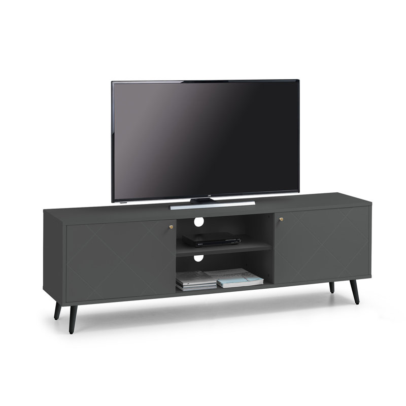 Bonnette TV Stand for TVs up to 65", Grey