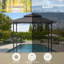 1.5m W x 2.5m D Metal Soft-top Gazebo-428444020