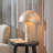 Nautical Capiz Shell Mushroom Table Lamp - Seaside Ocean Beach Dock Decor Light