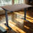 Skyscraper Electric Height Adjustable Standing Desk, Dual Motor and Digital Control with Memory, 48x30, Walnut Block Top with Black Frame-765077058-699237053