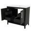 Meuble-lavabo de salle de bain avec lavabo, armoire de salle de bain moderne avec 2 portes et 3 tiroirs, espace de rangement multifonctionnel-2146390136-2146390133