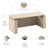 Bush Business Furniture Stratus 72W X 30D Height Adjustable Standing Desk With Modesty Panel-113815998