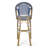 Wicker Bar Stool With Aluminum Frame