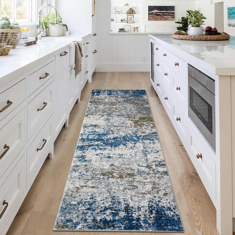 Abstract Style Area Rugs for Living Room Foldable Soft Distressed Rug Washable Rugs for Living Room Bedrooms Playroom Office Kitchen Mordern Non-Slip Rug