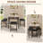 Space-Saving 4-Piece Dining Table Set-1090287598