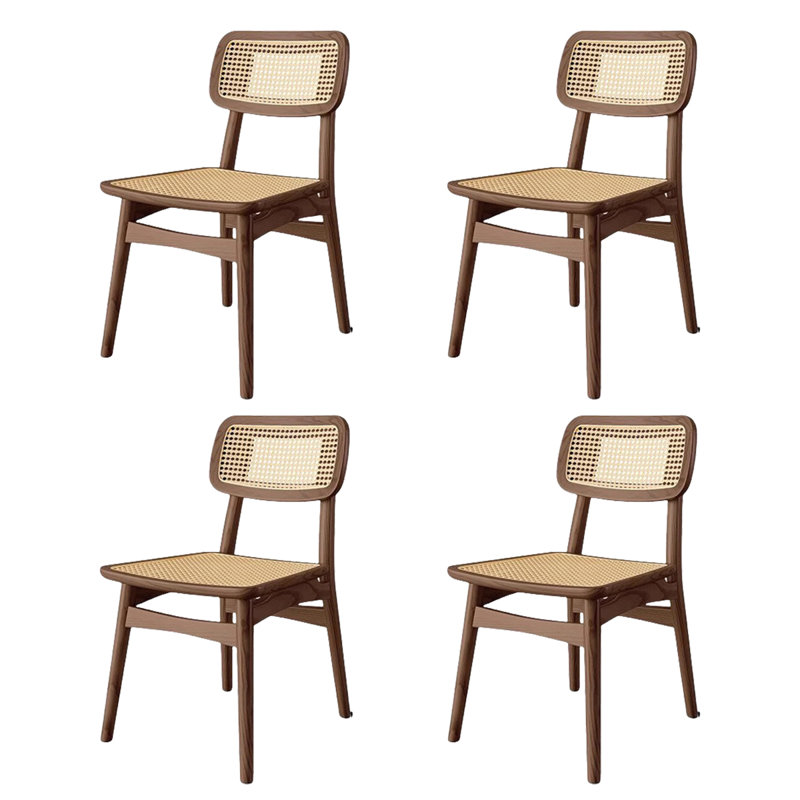 Chaise en rotin cendré respirant et durable, 4