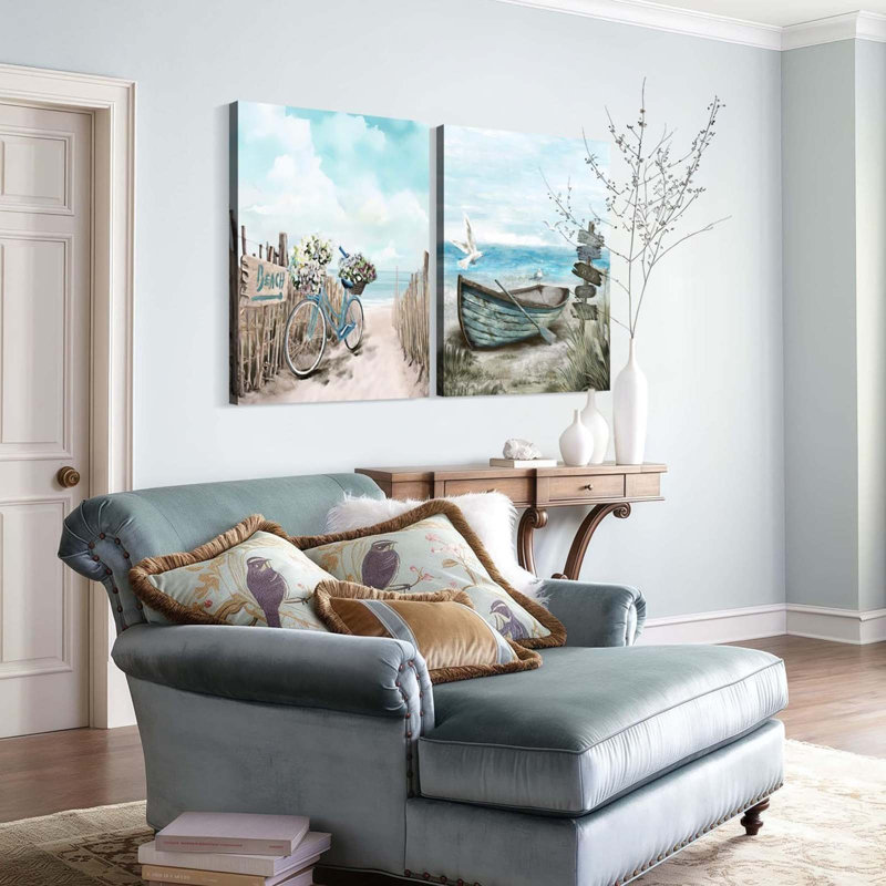 2 Piece Wrapped Canvas Print, 60 cm H x 40 cm W