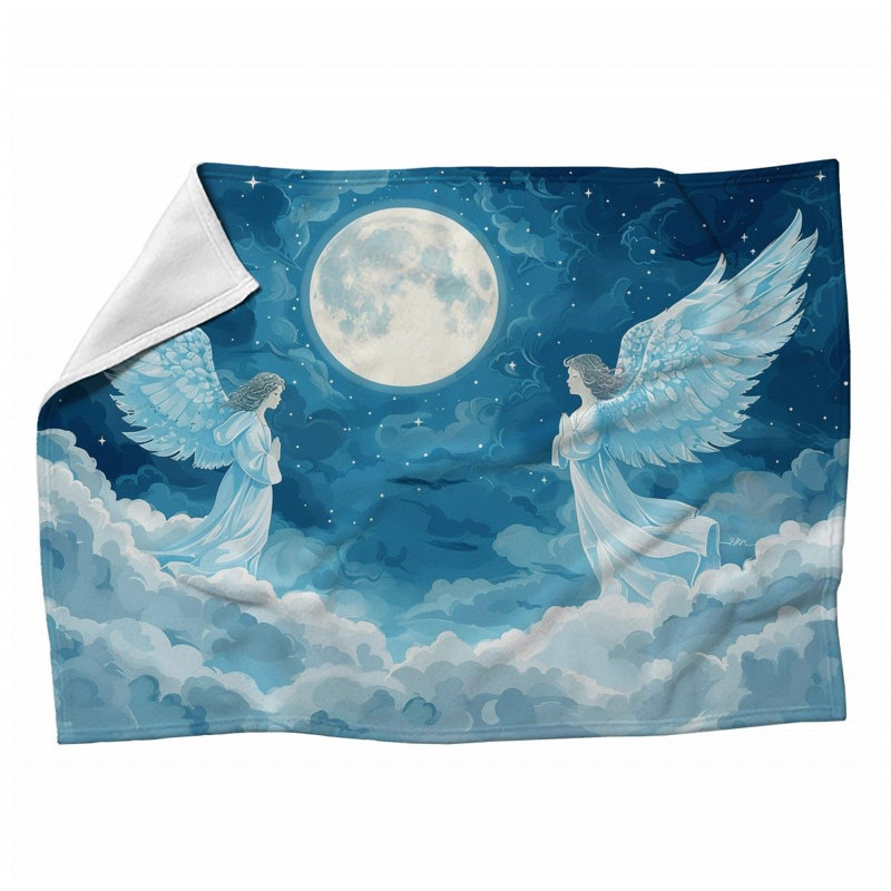 Machine Printed Throw Blanket, 60" x 80"