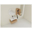 Meuble-lavabo mural 30 po avec lavabo en résine imitation chêne-129890691