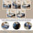 Daybed with Removable Desk, Storage Drawers & Hydraulic Side Table, Blue – Space-Saving Bedroom Furniture-94977767-94977766
