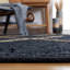Tapis noir / naturel en cuir tissé à la main Anainah-1675893262