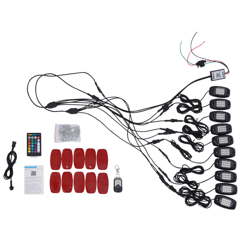 Integrated LED Step Light RGB Waterproof Car Light for ATV RZR UTV SUV Off Road Car