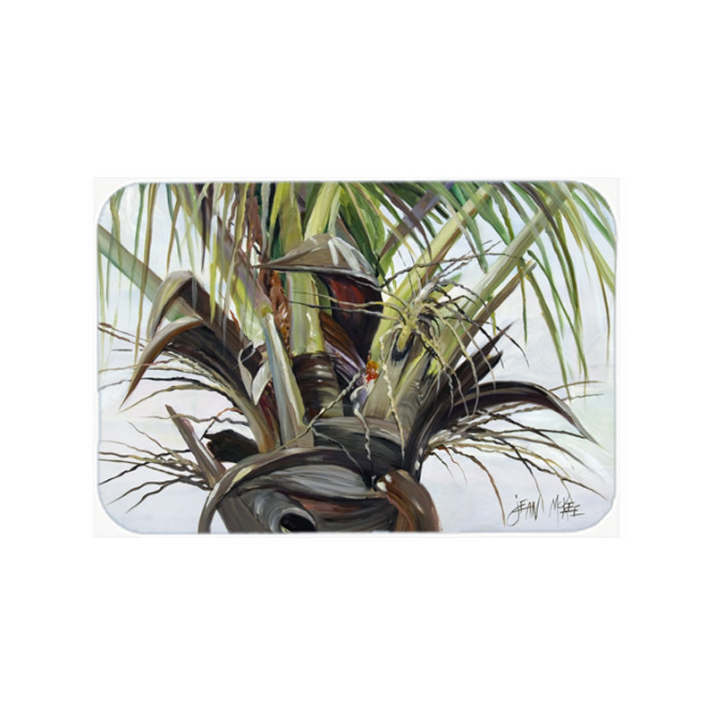 Caroline's Treasures Top Palm Tree Glass Cutting Board