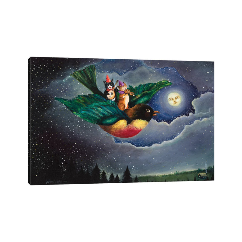 A Robin's Dream by Jahna Vashti - Wrapped Canvas Print, 66.04 cm H x 45.72 cm W x 3.175 cm D
