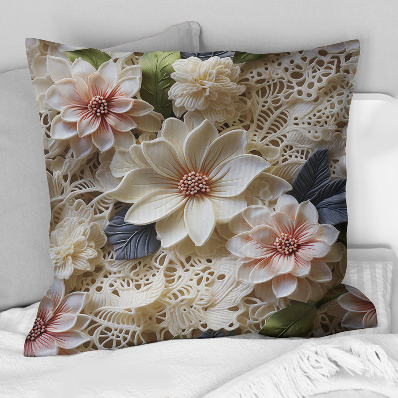 Coussin décoratif V, H 18 po x l 18 po