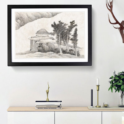 Pagoda by Gong Xian - Framed Print