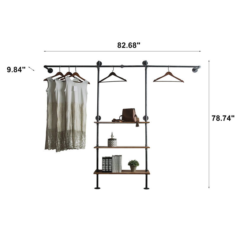 Imron 82.68'' Clothes Rack