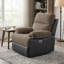 Chaise de salon inclinable électrique intelligente avec DEL et USB, tissu rayé respirant, capacité de poids de 400 lb