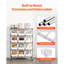 69 cm W Steel and Rubber Storage Rack