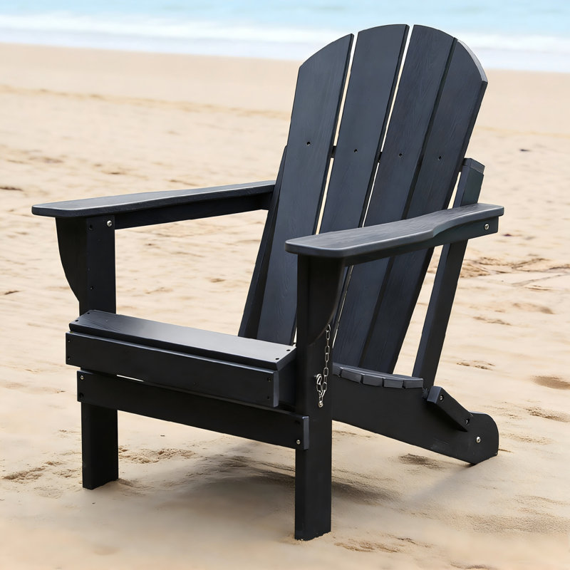 Spacious Hdpe Adirondack Chairs, Weather-resistant With Modern Design For Patio & Camping