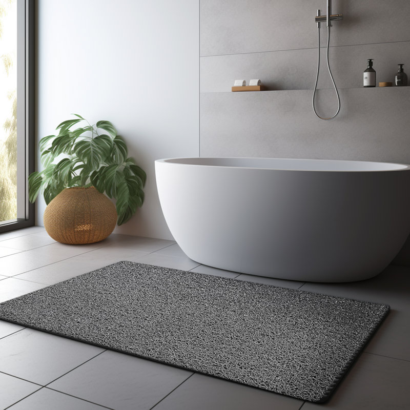 Plain-Spaghetti Plastic / Acrylic Non-Slip Shower Mat, 40cm, 60cm