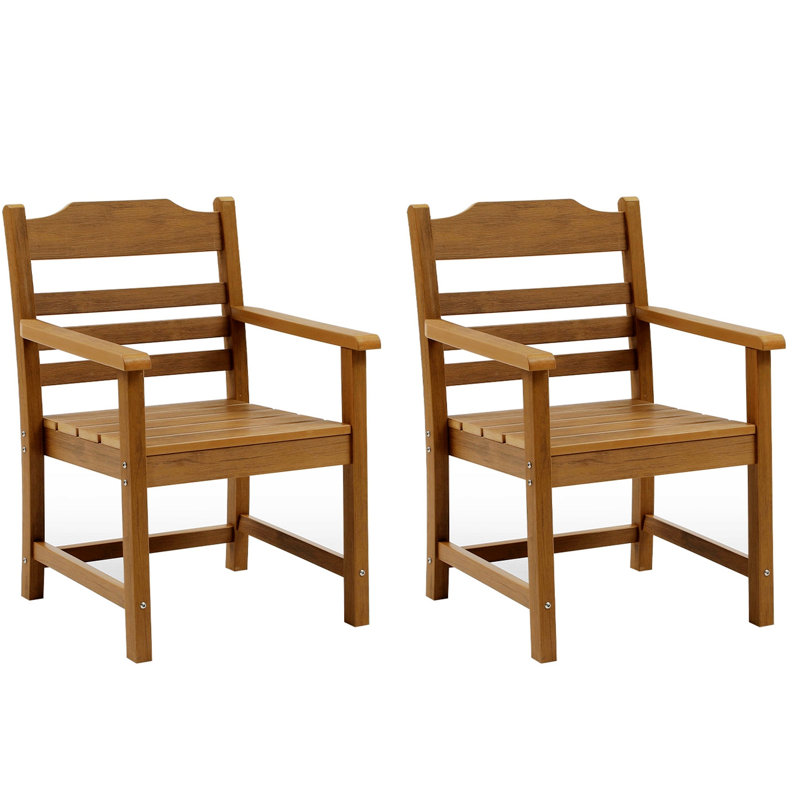 Tabouret d'extérieur 17,13 po Oley, Teck clair