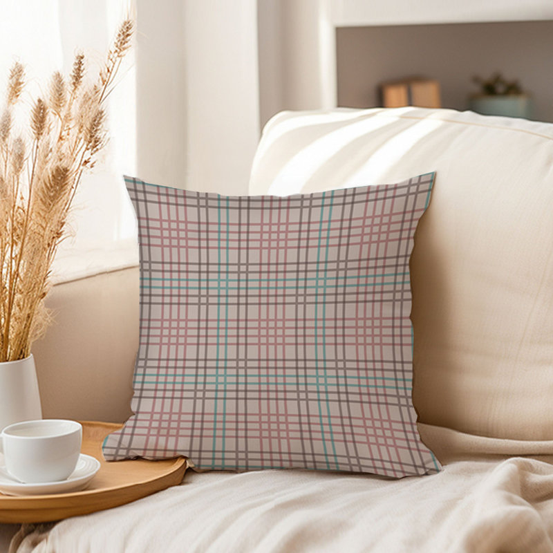 Retro Plaid Pattern VII, 16"H x 16"W
