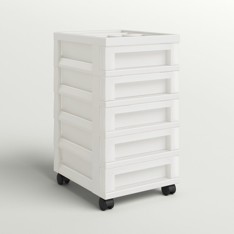 6 Drawer Plastic Storage Drawers, Vertical Storage Dresser