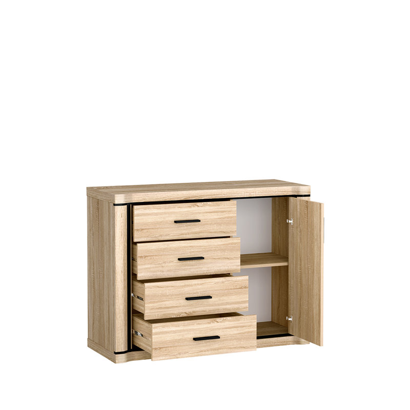 Temmo Laminate Rectangle Accent Cabinet, Sonoma oak