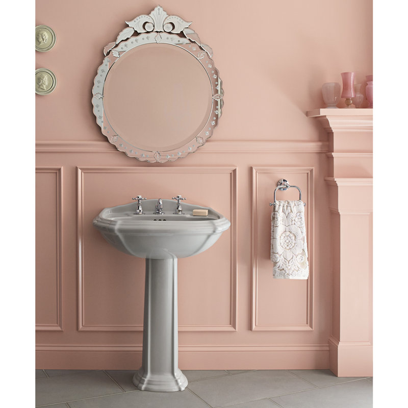 Robinet de lavabo de salle de bain espacé avec poignées à 6 broches Antique, Chrome poli