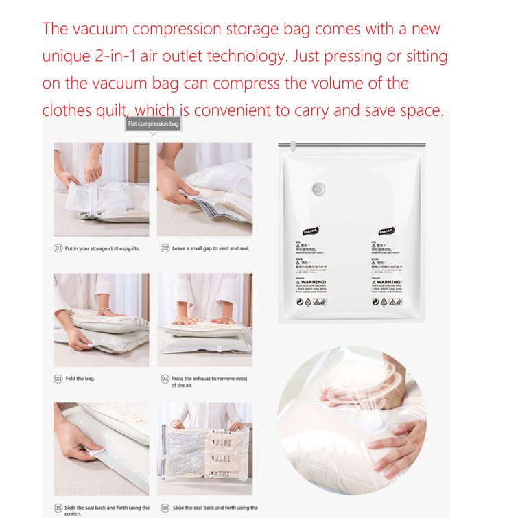 Vacuum Compression Plastic Bag Naiyafly