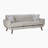 Laveeda 86.5" Mid-Century Modern Microfiber Sofa with Refined Tufted Back Cushion, Reversible Seat Cushions-1709319967