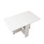 Table pliable 49,76 pouces blanc - convient à la maison, peut accueillir de 5 à 6 personnes, avec une roue de frein mobile facile à déplacer et à ranger Great Universal