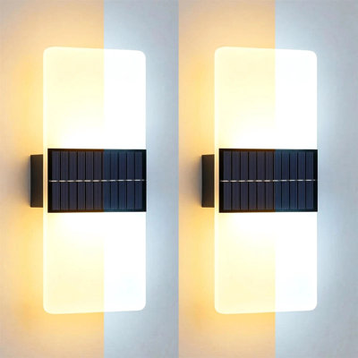 Natural Solar Powered Integrated LED Outdoor Sconce