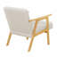 Fauteuil d'appoint, fauteuil rembourré avec siège à coussin, fauteuil d'appoint simple pour la maison-236250300