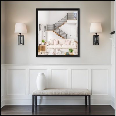 Miroir mural avec cadre en aluminium