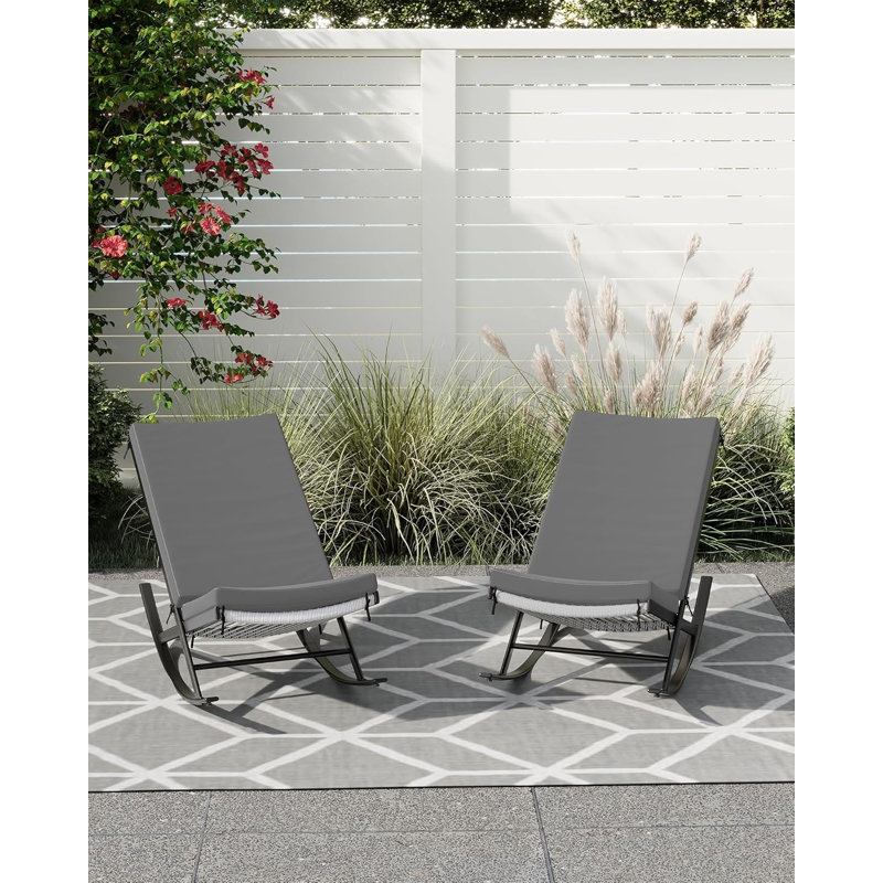 Outdoor Lounge Chair, Grey