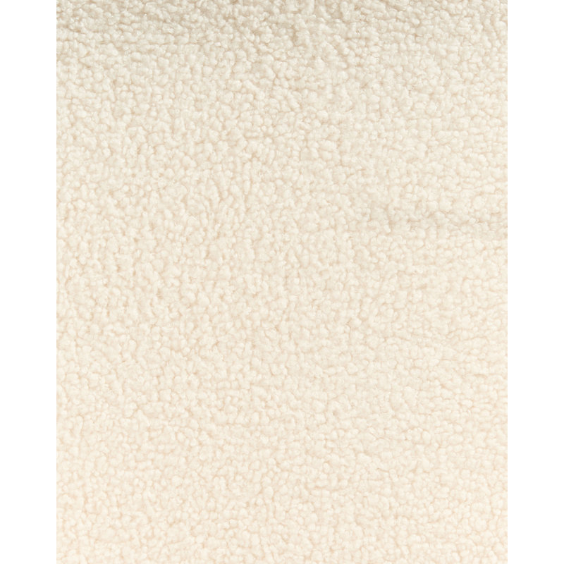 Upholstered Armchair, Dark Brown Wood, White