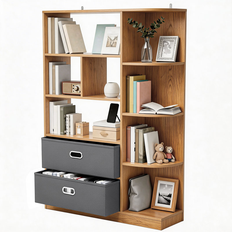 115cm H x 80cm W Cube Bookcase, Beige