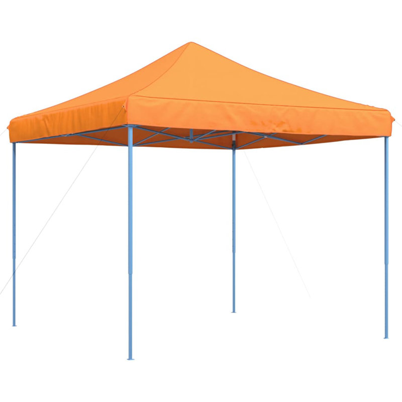 Steel Pop Up Gazebo, Blue, 315cm H x 292cm W x 292cm D, Orange