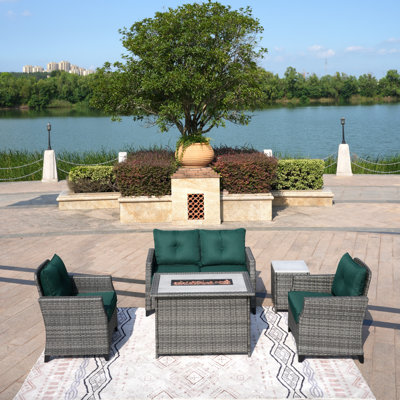 4 - Person Patio Conversation Set with Cushions