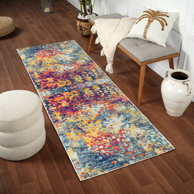Modern Abstract Multicolour/Blue
