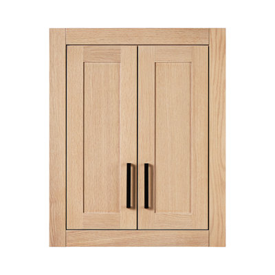 Solid Wood Bathroom Wall Cabinet 26"H x 21"W
