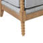 Fauteuil d'appoint classique classique avec conception de broche à dossier ouvert et pieds en bois tourné-1410118136