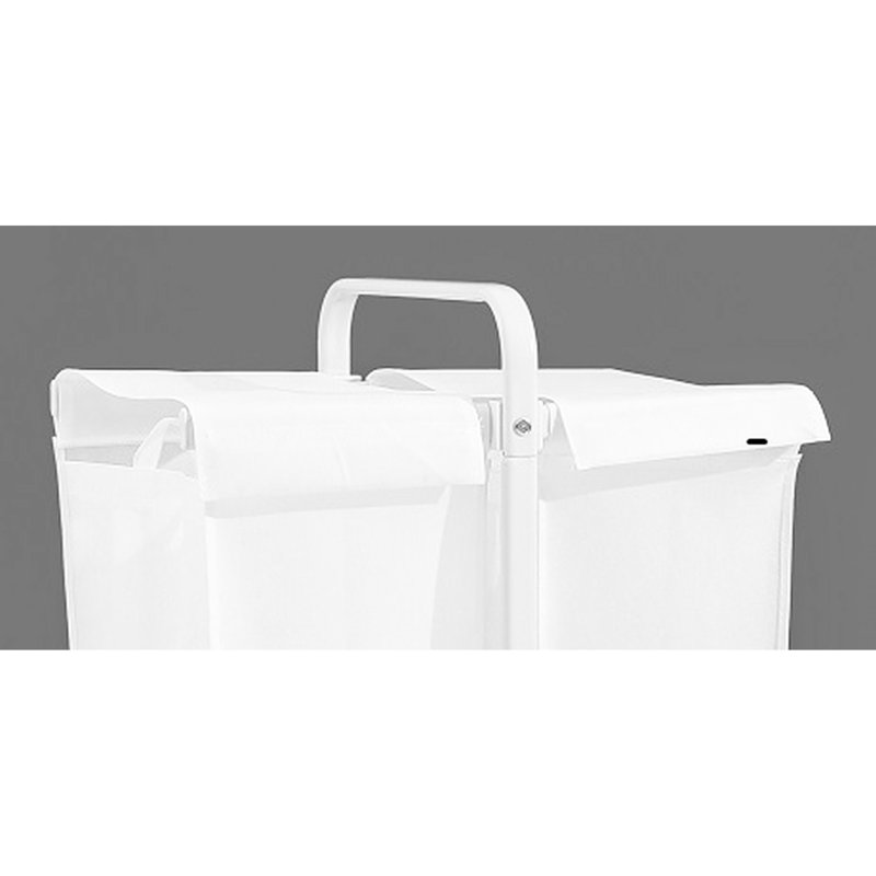 110L 2 Laundry Basket With Lid, White Cloth Hamper For Clothes & Storage, Robust Storage Cards Large Basket, Lid And Sorting Box